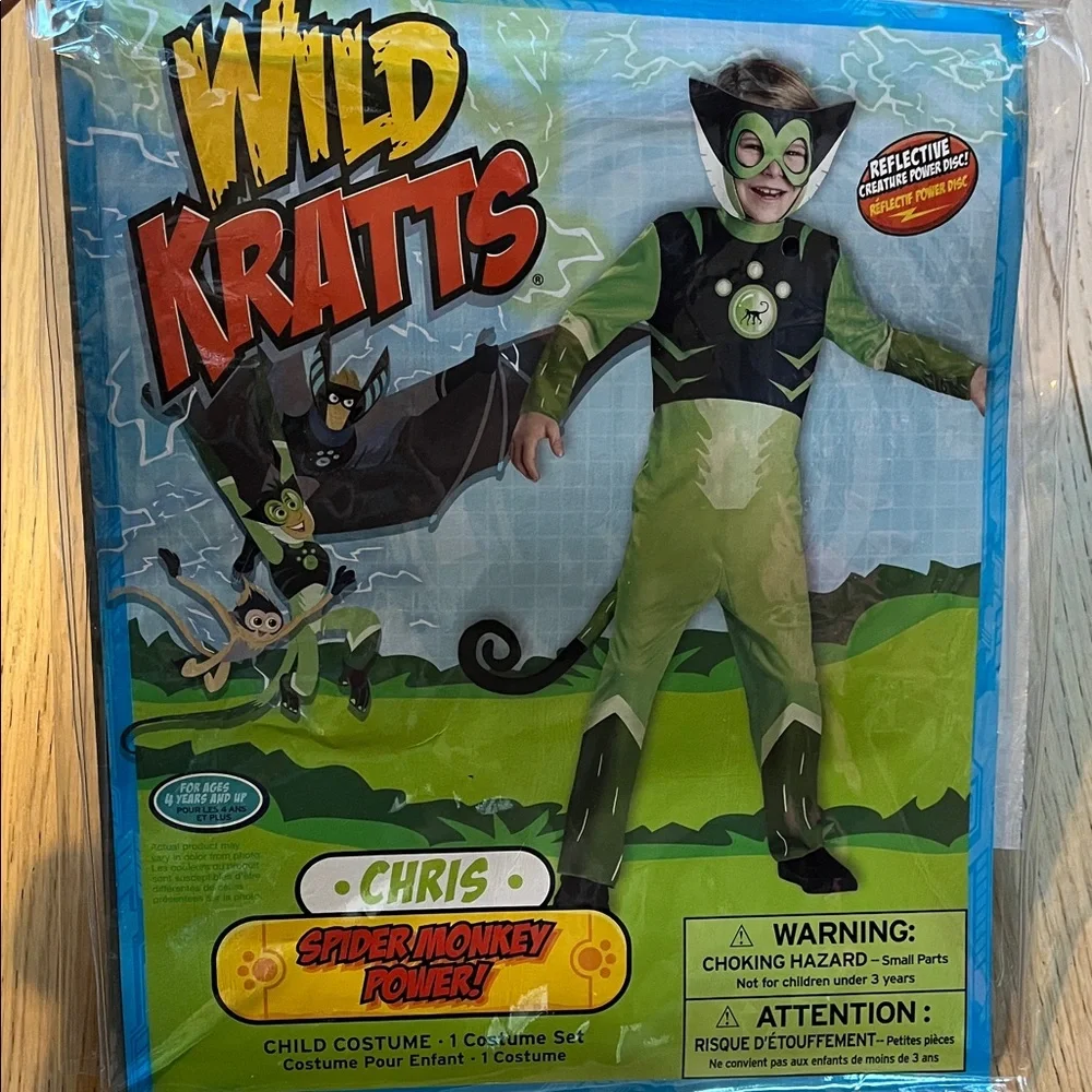 Wild Kratts Chris Spider Monkey Costume - For Ages 4 Years and Up - Picture 6 of 9